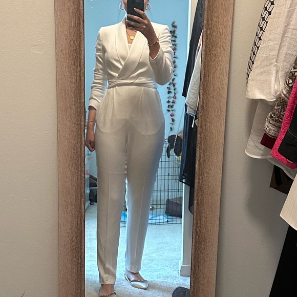 Tuxedo belted wrap jumpsuit used only once like new - Picture 3 of 3